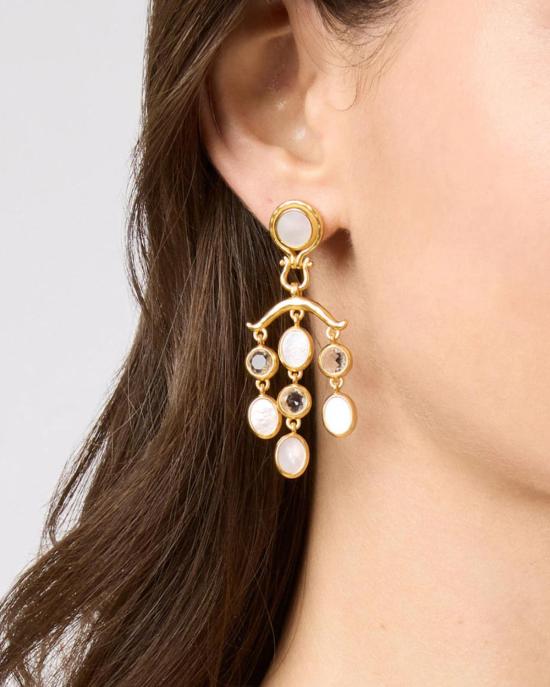  줄리 보스 이어링 사라토가 샹들리에 귀걸이 (자개) - JULIE VOS