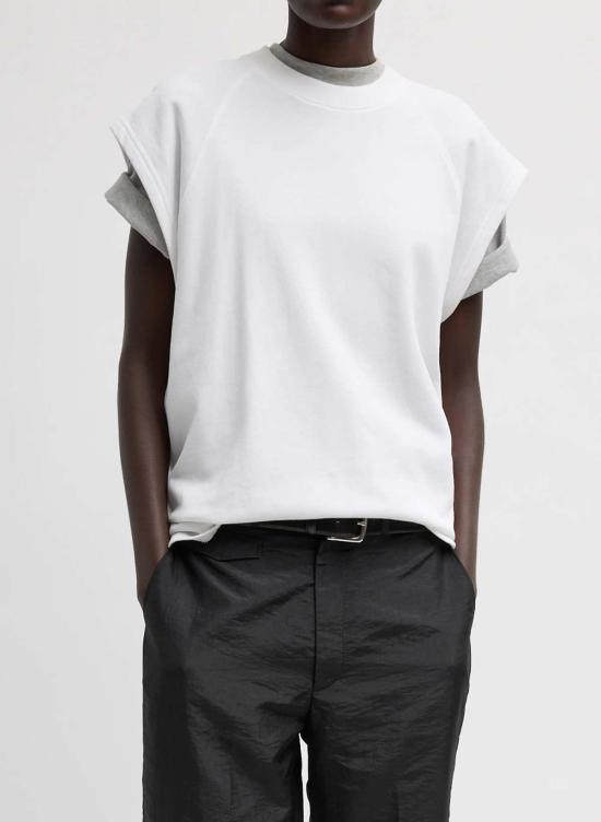  티비 긴팔 티셔츠 T000WS7851 WHITE
