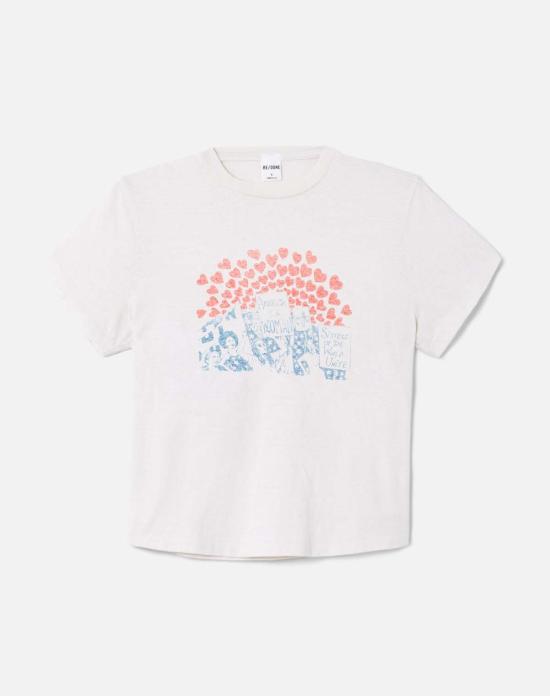  리던 반팔 티셔츠 Re/Done 50년대 자매 티셔츠