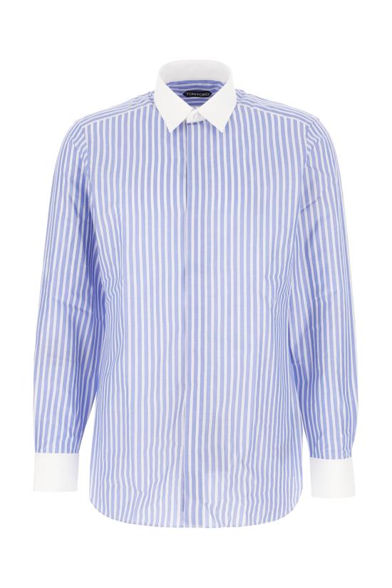 26SS 톰포드 긴팔 셔츠 HLBA02C0028 WUC WHITE BLUE