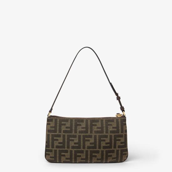 26SS 펜디 플랫 바게트 파우치 8M0536A98PF1GL7 BROWN DOM - FENDI