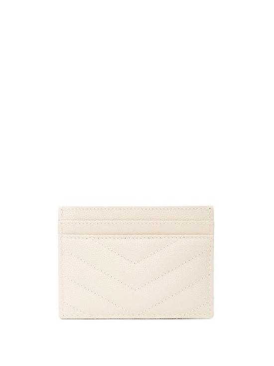 26SS 생로랑 카산드라 마틀라세 카드 케이스 423291 BOW01 9207 CREMA SOFT - SAINT LAURENT