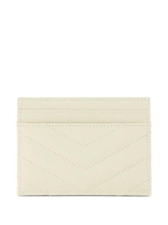 26SS 생로랑 카산드라 마틀라세 카드 케이스 423291 BOW01 9207 CREMA SOFT - SAINT LAURENT