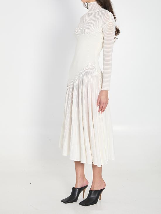 26SS 알라이아 미디 원피스 AA9R2834K142C WHITE - ALAIA