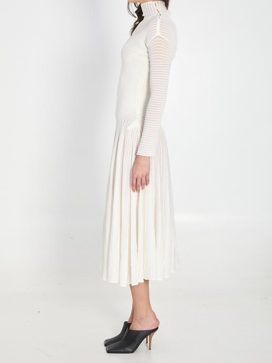 26SS 알라이아 미디 원피스 AA9R2834K142C WHITE - ALAIA