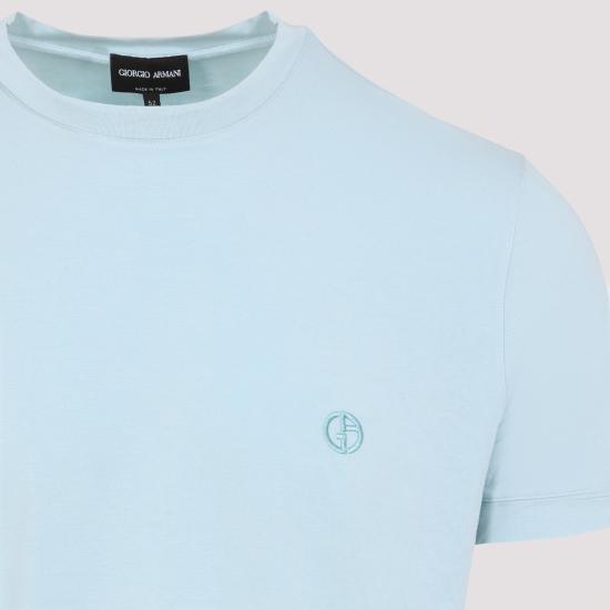 26SS 조르지오 아르마니 폴로 티셔츠 3GST52 SJP4Z U9192 AQUAMARINE BLUE - GIORGIO ARMANI