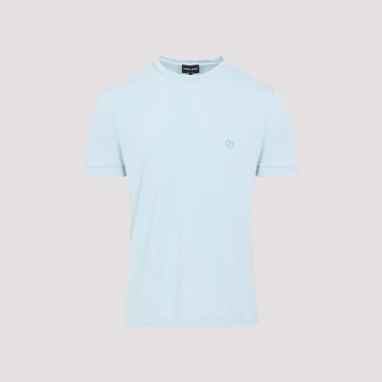 26SS 조르지오 아르마니 폴로 티셔츠 3GST52 SJP4Z U9192 AQUAMARINE BLUE - GIORGIO ARMANI