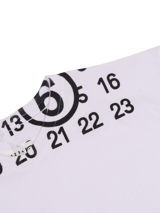 26SS [키즈] MM6 메종마르지엘라 티셔츠 M60986K MM02YM6100 WHITE - MM6 MAISON MARGIELA