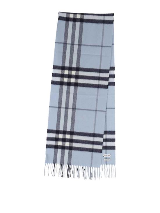 26SS 버버리 체크 캐시미어 스카프 8112636 Blue