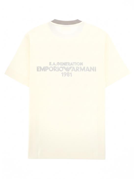 26SS 엠포리오 아르마니 반팔 티셔츠 EM005257 AF13715U1055 IVORY - EMPORIO ARMANI