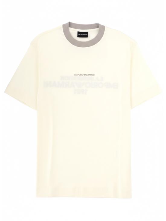 26SS 엠포리오 아르마니 반팔 티셔츠 EM005257 AF13715U1055 IVORY