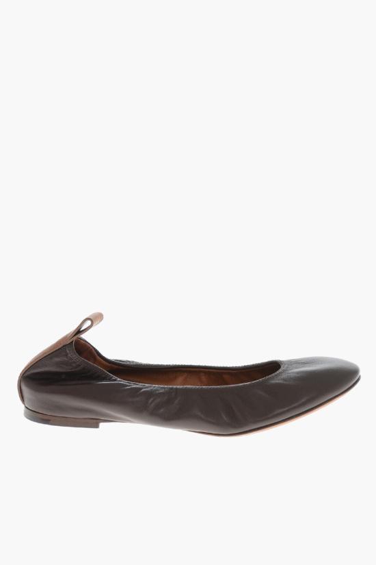  랑방 플랫 슈즈 FWBAMB02 NAPAP24 64 Brown - LANVIN