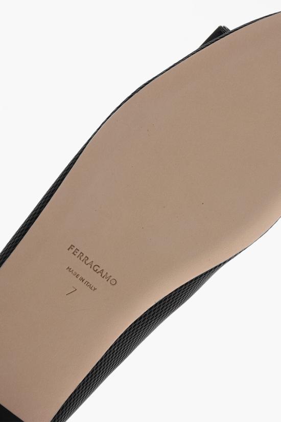  살바토레 페라가모 플랫 슈즈 VANNAMESHNERO Black - SALVATORE FERRAGAMO