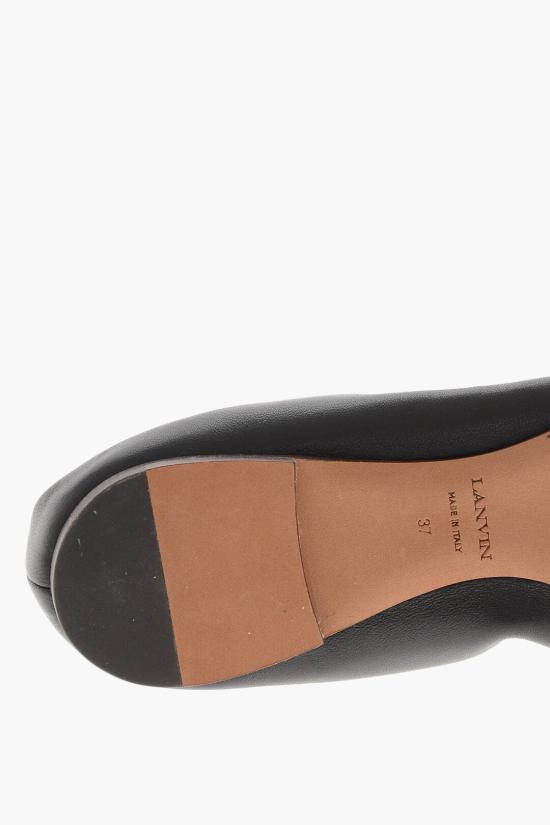  랑방 플랫 슈즈 FWBAMB03 NAPAP24 10 Black - LANVIN