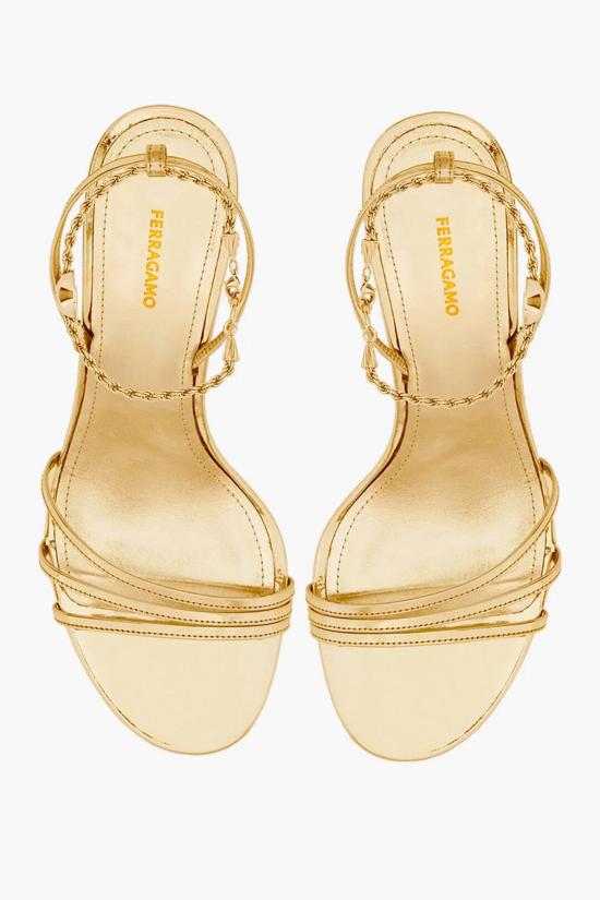  살바토레 페라가모 샌들 01H441 DENISE 70 770563 GOLD LUX Gold - SALVATORE FERRAGAMO