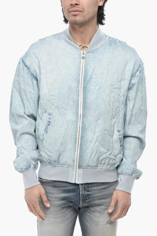  디젤 봄버 자켓 A08819 0DMAH 01 Light blue