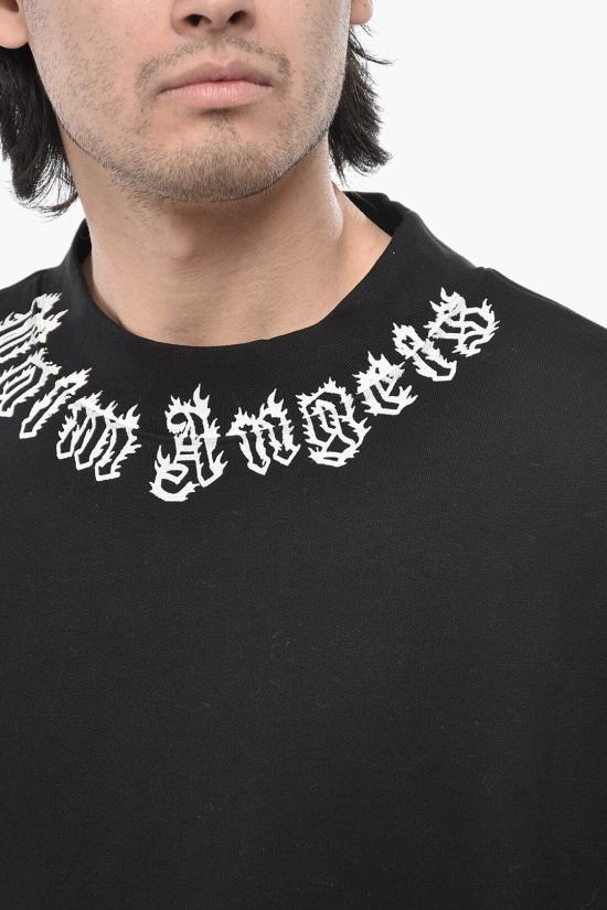  팜앤젤스 긴팔 티셔츠 PMBA026S25FLE0021003 Black - PALM ANGELS