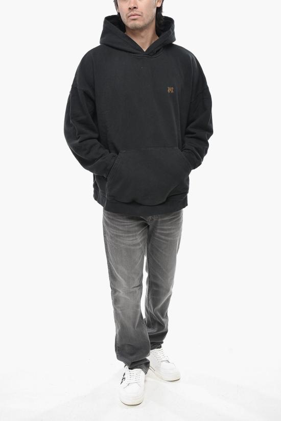  팜앤젤스 후드 티셔츠 PMBB117R24FLE0031076 Black - PALM ANGELS