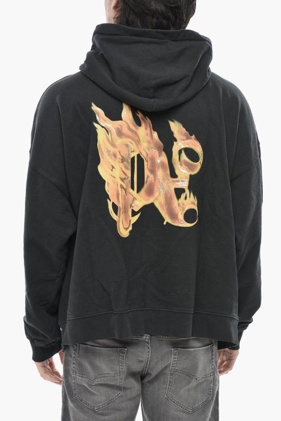  팜앤젤스 후드 티셔츠 PMBB117R24FLE0031076 Black - PALM ANGELS