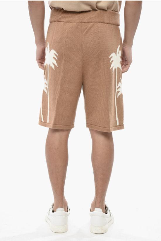  팜앤젤스 숏팬츠 PMHM012S25KNI0026103 Brown - PALM ANGELS