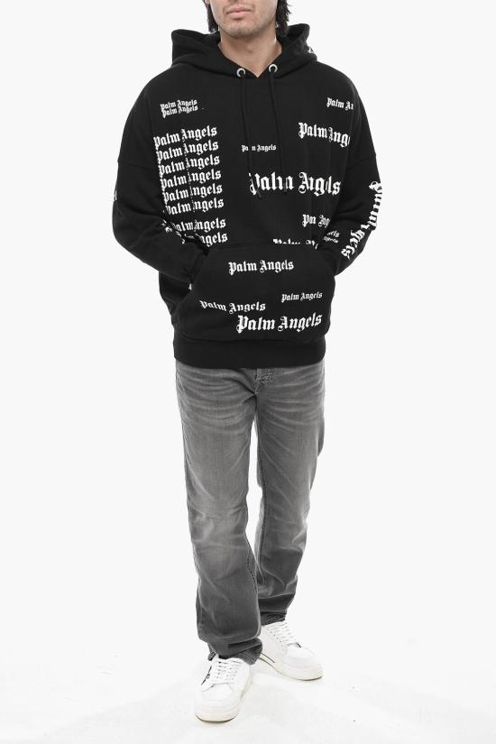  팜앤젤스 후드 티셔츠 PMBB036C99FLE0021001 Black - PALM ANGELS