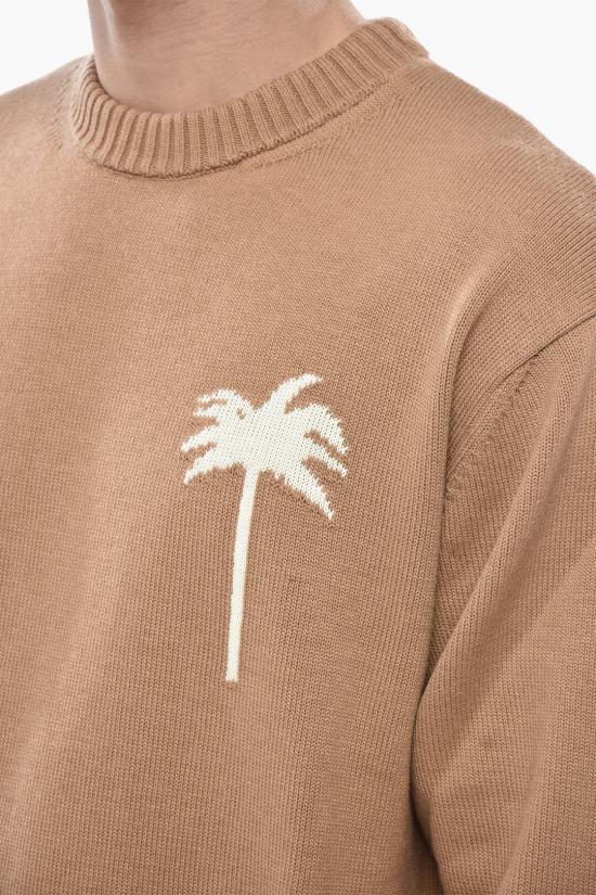  팜앤젤스 스웨터 PMHE080S25KNI0016103 Brown - PALM ANGELS