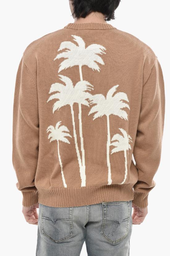  팜앤젤스 스웨터 PMHE080S25KNI0016103 Brown - PALM ANGELS