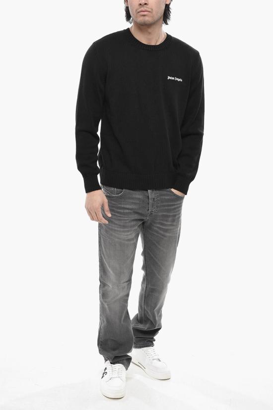  팜앤젤스 스웨터 PMHE027C99KNI0021003 Black - PALM ANGELS