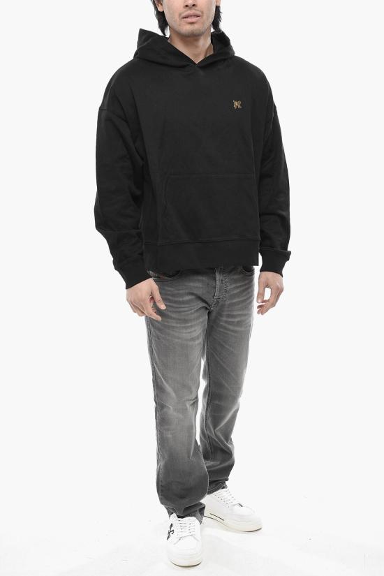  팜앤젤스 후드 티셔츠 PMBB117R24FLE0061076 Black - PALM ANGELS