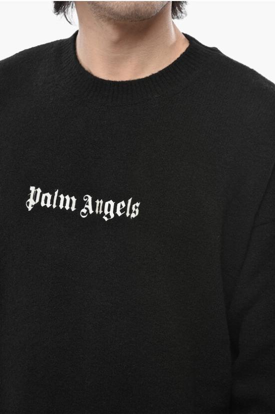  팜앤젤스 스웨터 PMHE054C99KNI0011003 Black - PALM ANGELS