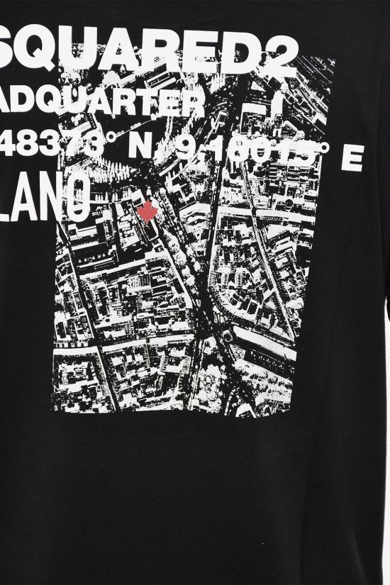  디스퀘어드2 반팔 티셔츠 S74GD1338 D20020 900 Black - DSQUARED2