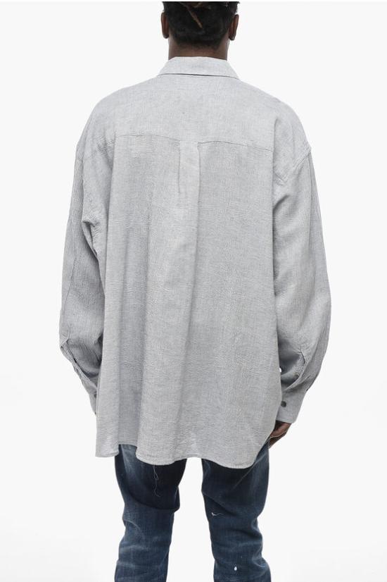  아워레가시 긴팔 셔츠 M2232BMB MID BLUE BURLINGTON SEERSUCKER Blue - OUR LEGACY