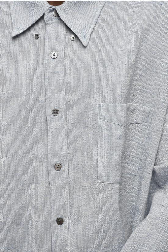  아워레가시 긴팔 셔츠 M2232BMB MID BLUE BURLINGTON SEERSUCKER Blue - OUR LEGACY