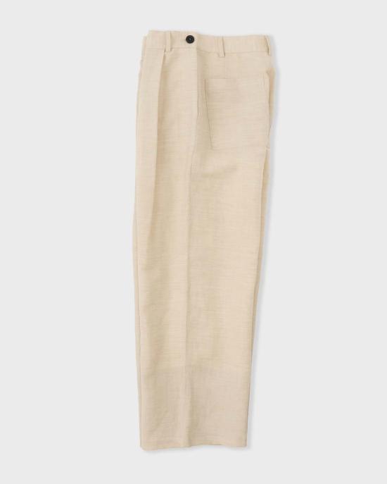  코울리 스튜디오 스트레이트 팬츠 콜리 스튜디오 영국산 린넨 울 소재 조지아 팬츠 - CAWLEY STUDIO