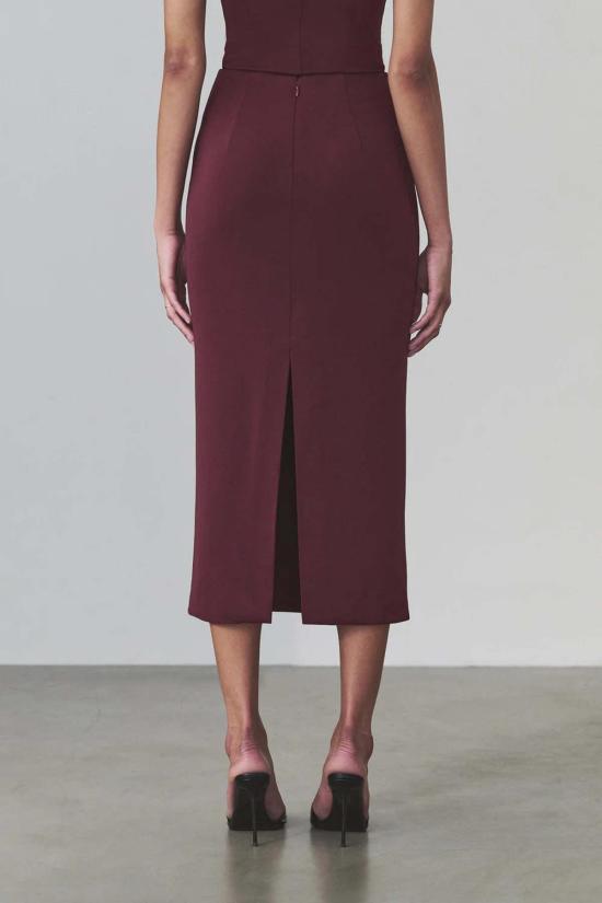  아르테미스 디시에로 미디 스커트 Artemis Diciero Natalia  버건디 - ARTEMIS DICIERO