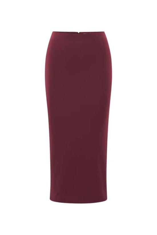  아르테미스 디시에로 미디 스커트 Artemis Diciero Natalia  버건디 - ARTEMIS DICIERO