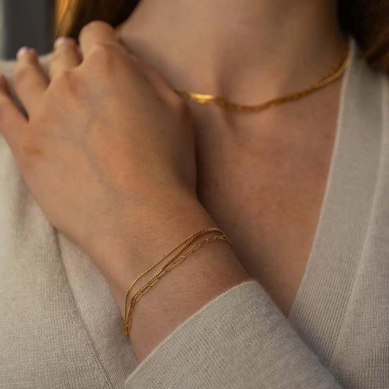  탯치 팔찌 Thatch Rosalie 트리플 스트랜드 브레이슬릿 - THATCH