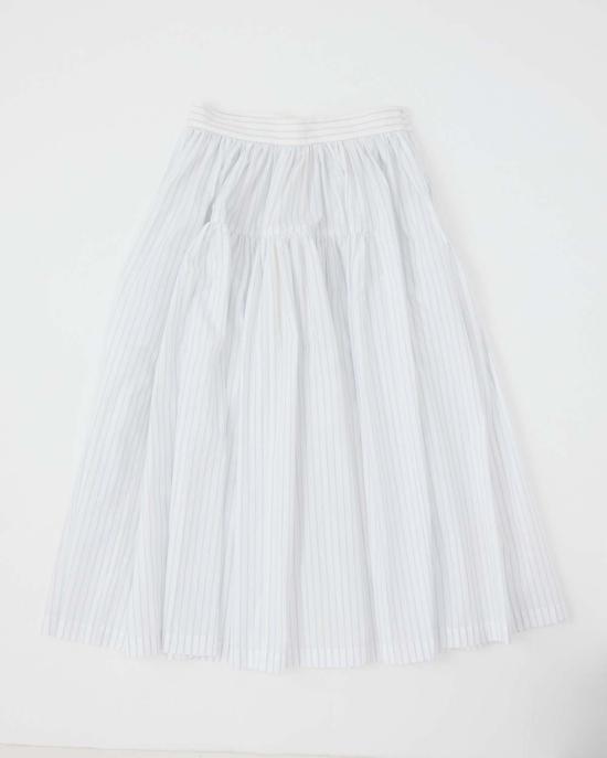  코울리 스튜디오 미디 스커트 콜리 스튜디오 일본산 유기농 면 패널 스커트