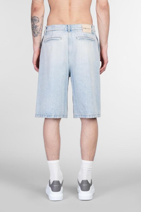  알렉산더 맥퀸 숏팬츠 반바지 시안 - ALEXANDER MCQUEEN