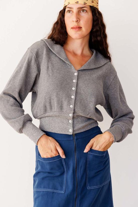  노블 가디건 와플 세일러 - NOBLE