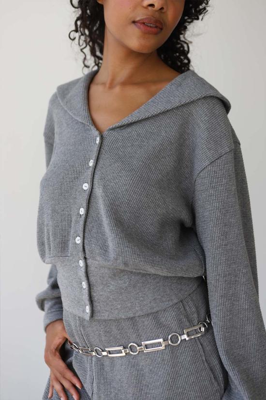  노블 가디건 와플 세일러 - NOBLE