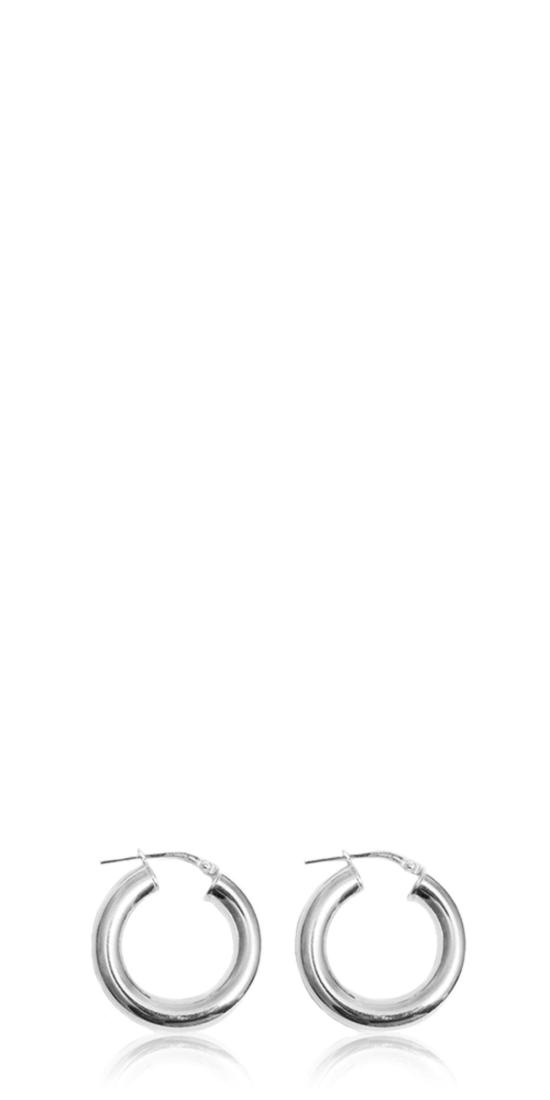  로렌 스튜어트 이어링 스몰 트루 후프 스털링 실버