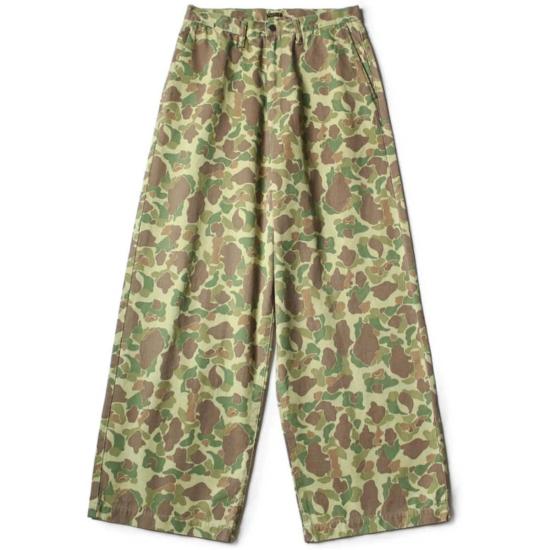  캐피탈 스트레이트 팬츠 캐피털 헌터 카모 헤링본 포트 배기