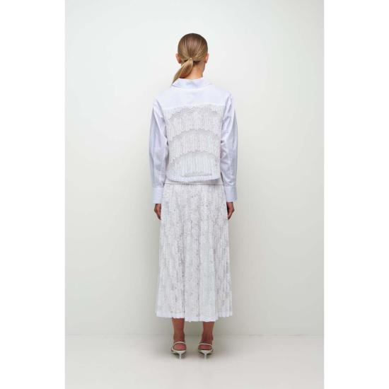  조나단 심카이 셔츠 케이시 코튼 레이스 셔츠 아이보리 - JONATHAN SIMKHAI