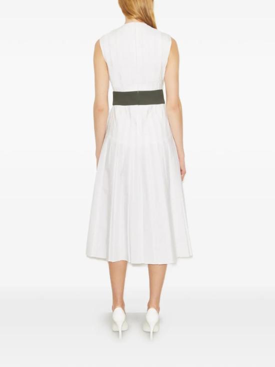 26SS 토리버치 미디 원피스 177632100 White - TORY BURCH