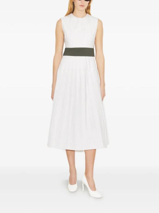 26SS 토리버치 미디 원피스 177632100 White - TORY BURCH