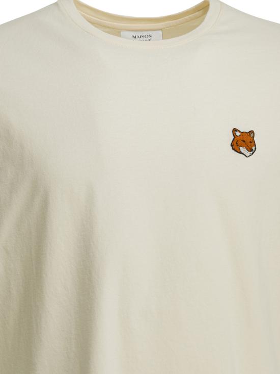 26SS 메종키츠네 폭스 헤드 레귤러 티셔츠 PM00107KJ70260063 Beige - MAISON KITSUNE