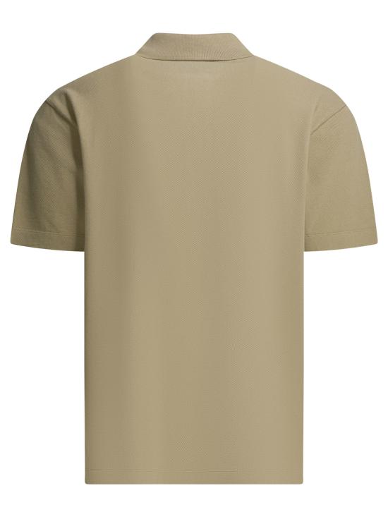 26SS 메종키츠네 폭스 헤드 컴포트 폴로 티셔츠 PM00210KP00010450 Beige - MAISON KITSUNE