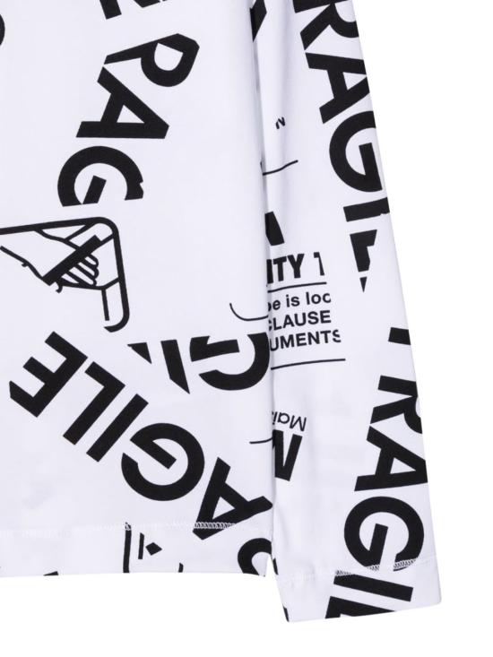  [키즈] MM6 메종마르지엘라 트레이닝 상의 키즈 MM6 메종 마르지엘라 티셔츠 화이트 - MM6 MAISON MARGIELA