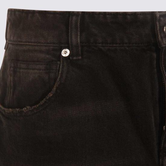  블루마린 데님 팬츠 코튼 데님 진 블랙 - BLUMARINE